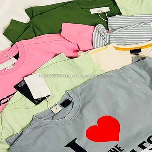 Camiseta de Verano para Niños y Niñas, 100% Algodón, Estampada, Ropa de Bebé Recién Nacido 2YK, en Stock - Product Image 5