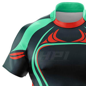 Camiseta de Rugby Juvenil, Uniforme de Equipo, Impresión Sublimada, Camiseta de Poliéster, Camiseta de Rugby Profesional - Product Image 5