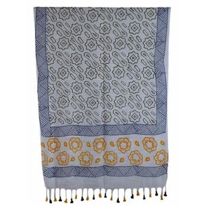 Meilleure vente femmes indien imprimé à la main Modal coton écharpes bloc imprimé moderne été étoles pour les filles - Product Image 3