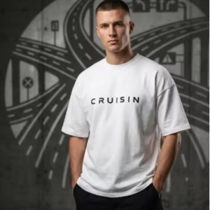2026 New Wholesale Summer T-shirts Printing Logo Breathable Oversize Thick T-shirt Custom Men's T-shirts in <b>Bulk</b> Quantity - Product Image 1