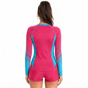 Rashguard de cyclisme sans dos pour femme, respirant, séchage rapide, personnalisable, manches longues, pour MMA - Product Image 2