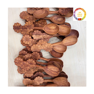 Cuillère en bois |   Cuillère à glace en bambou |   Taille mini |   Outils de cuisine écologiques |   Vente en gros - Product Image 5