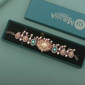Inovamart Nidhi Antique Designer Brass Watch Bracelet-India Origin Model Imi-9448 - Product Image 4