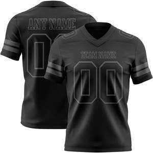 Maillot de football américain personnalisé pour adulte, coupe classique, unisexe, col en V, sans manches, 100 % maille, évacuation de l'humidité, impression par sublimation, nom de l'équipe - Product Image 1