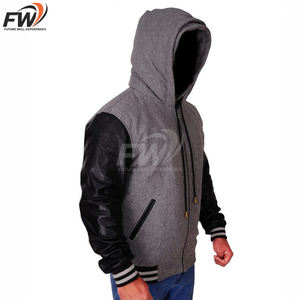 Nouvelle veste de baseball personnalisée de qualité supérieure pour adultes et jeunes, veste en molleton de couleur, veste universitaire - Product Image 4