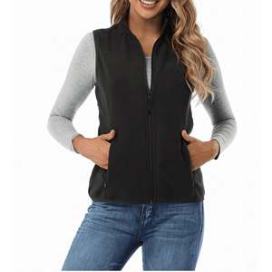 Nuevo Chaleco Térmico de Moda para Exteriores, Grueso, de Forro Polar, con Cremallera, Varios Colores, Deportivo, para Yoga, sin Mangas, con Patrón Sólido - Product Image 2