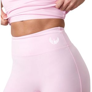 Legging Capri Rose Clair pour Femme – Taille Haute, Extensible, Respirant, Idéal Fitness, Yoga et Tenue Quotidienne Confortable - Product Image 4