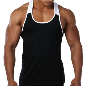 Débardeur respirant 100% coton couleur unie pour hommes, vêtements de fitness d'été, tricotés à capuche, XL, technique lavée, imprimé - Product Image 1