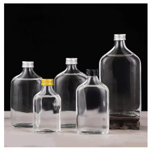 50ml 100ml <b>200ml</b> 250ml 350ml 500ml Flat Empty Clear Cork-Sealed Glass Liquor <b>Bottles</b> Labels for Whisky Rum Tequila Vodka Wine - Product Image 6