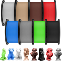 Filament PLA haute précision 1,75 mm, bobine de 1 kg pour imprimante 3D FDM, extrusion stable, sans obstruction, matériau d'impression 3D écologique