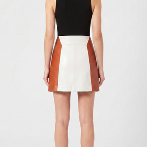 Women Genuine Leather Skirt High Waist Women's Custom Leather <b>Mini</b> Skirt Fashion Ladies PU Leather Office Wear Skirt - Product Image 2
