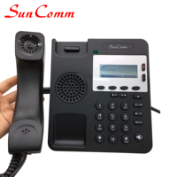 Téléphone de bureau IP VoIP SIP SC-2007-PEG 2 avec interphone, voix HD, PoE pour système PBX de bureau, interphone PoE Ethernet, voix HD