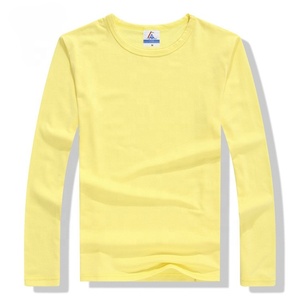 Usine de haute qualité en gros 200gsm mélange de polyester essentiel vierge à manches longues T-shirt pour hommes femmes impression de logo personnalisé - Product Image 5