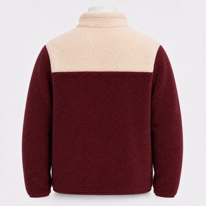 Men Polar Sherpa <b>Jacket</b> Designed With Rich Fleece Texture Comfortable Construction And Warm Feel For Winter Casual Styling - Product Image 5