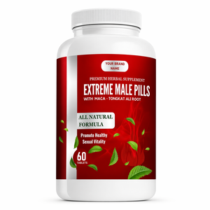 Cápsulas de Apoyo al Rendimiento Herbal para Hombres, Suplemento para Mejorar la Energía, Fuerza y Resistencia, Suministro OEM de Marca Privada - Product Image 1