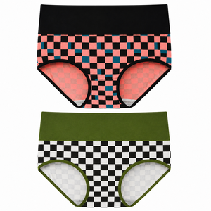 Lot de 5 bikinis AL SAWAN International pour femmes, taille mi-haute, sans couture, en coton et élasthanne, tricotés, couleur unie, basiques, lavables en machine - Product Image 4
