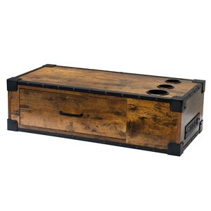 Stazione salone a parete in legno con 3 fori di bellezza Styling tavolo per capelli arricciacapelli - Product Image 6