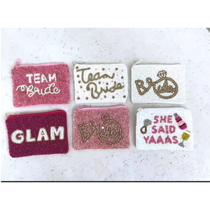 Porte-monnaie en perles fait main de qualité supérieure, petit portefeuille pour femmes et filles à prix bas - Product Image 5