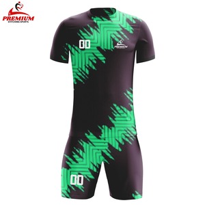 Conjuntos de Uniformes de Fútbol Personalizados para Hombre, Manga Corta, Transpirables, de Secado Rápido, Antibacterianos, Camiseta de Fútbol de Poliéster - Product Image 6