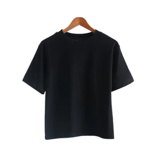 T-shirt pour femme uni tendance 2026, vêtement décontracté d'été, imprimé personnalisé, jersey vierge de haute qualité, t-shirt en coton surdimensionné pour femme - Product Image 3