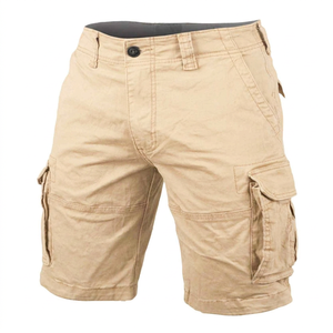 Custom Canvas <b>Woven</b> Mid Waist Cargo <b>Shorts</b> with Zipper Fly Quick Dry Breathable Knee Length for <b>Men</b> Hot Sale - Product Image 1