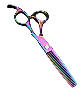 Tijeras de Peluquería Profesionales de Acero Inoxidable de Alta Calidad, Color Negro y Dorado, Personalizadas, Tijeras de Entresacar, Tamaño Personalizado - Product Image 6