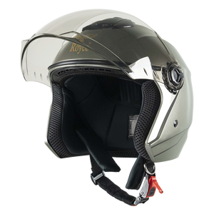 Casco de Motocicleta Abierto ROYCE XH01-1K Fabricado en Vietnam, Cierre de Liberación Rápida, Material ABS, Visera Única, Nuevo - Product Image 1