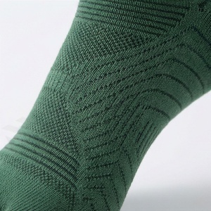 Green 5 Toe Ankle <b>Socks</b> Breathable Knitted Polyester Spandex <b>Running</b> Sport <b>Socks</b> for Adults Summer Geometric Pattern - Product Image 5
