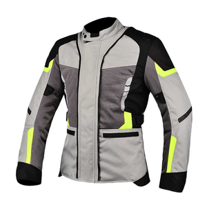 Unisex Motorcycle Riding Suit Full Sleeve <b>Jacket</b> Pants Set Grey <b>Black</b> Neon Yellow Windproof Quick Dry Polyester/Nylon All Wear - Product Image 3