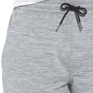 Men's Gray Solid Color Cotton Shorts With Pockets Elastic Waist Drawstring Casual Knitted Breathable Shorts - Product Image 3