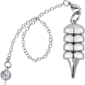 Mayorista Cristales Amayra Exportaciones Latón Drowsing 4 Placa Anillo Plata Metal Punto Egipcio Péndulos Piedra Semipreciosa Artesanía - Product Image 1
