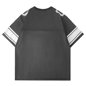 Camiseta de fútbol estilo boxy de doble capa de malla con hombros caídos y color personalizado, fabricada en Pakistán, para hombre. - Product Image 2