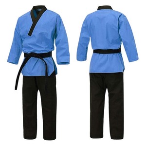 ชุดยูโดสีน้ำเงิน VICS SPORTS สำหรับผู้ใหญ่ แบบ unisex ผลิตจากโพลีเอสเตอร์/คอตตอน ระบายอากาศได้ดี สีพื้น คุณภาพสูง ทรงหลวม ชุดสำหรับฝึกศิลปะการต่อสู้ - Product Image 1