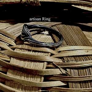 Anillo de Hoja de Plata de Ley Rústico Hecho a Mano, Joyería Fina Única, Banda Ondulada Estilo Boho, Inspirado en la Naturaleza, Clásico, Regalo de Compromiso o Aniversario - Product Image 2