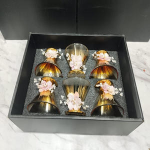 Tazón de Postre de Vidrio Hecho a Mano de Calidad Increíble para Fiestas, Capacidad de 500-1000 ml, 6-10 Piezas con Bandeja y Cuchara - Product Image 2