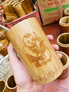Bamboo Coffee Tumbler <b>Reusable</b> Sustainable Drink <b>Cup</b> for Cafes Restaurants and Retail Stores - Product Image 2