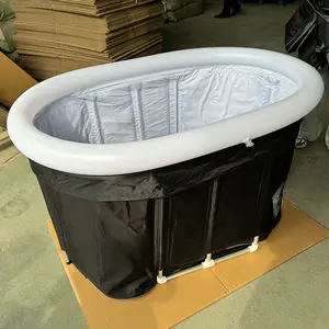 Toptan çin fiyat için katlanabilir Pvc kurtarma Spa küvet şişme buz banyosu atlet