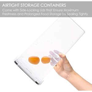 Set di 4 Contenitori Ermetici per Pasta da 2,8L con Coperchi, Senza BPA, per Organizzazione Dispensa e Conservazione Alimenti - Product Image 3