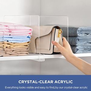 Organizzatore Verticale Trasparente per Armadio, Contenitore per Armadio con Divisori per Maglioni e Camicie, Fatto a Mano - Product Image 3