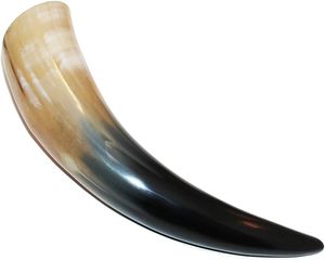 Natural Viking Drinking Horn Polished Organic Material Horn Decor Antique Style for <b>Home</b> Wedding Event Decor - Product Image 1
