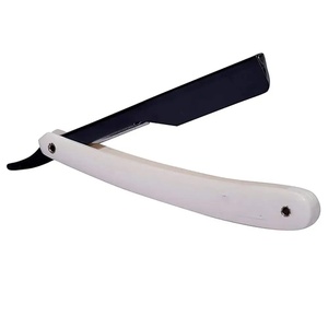 Rasoir professionnel à lame simple en acier inoxydable, pour barbier, droitier, manche long en plastique, non jetable, qualité A+ - Product Image 3