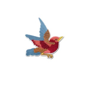 Parche Bordado de PVC Ligero Termoadhesivo con Personaje de Dibujos Animados Azul, Varita Mágica y Estrellas, Redondo, de Fieltro No Tejido, para Decoración de Regalos - Product Image 4