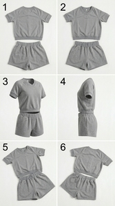 Shorts en coton pour hommes, taille élastique, confortables, décontractés, légers, respirants, tissu uni doux, pour un usage quotidien en été - Product Image 3