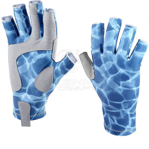 ถุงมือตกปลา LADO SPORTS แบบสั่งทำพิเศษ ผลิตจากโพลีเอสเตอร์ รองรับหน้าจอสัมผัส สายรัดข้อมือปรับได้ ใช้ได้ทั้งชายและหญิง สวมใส่ง่าย เหมาะสำหรับใส่ลำลอง - Product Image 1