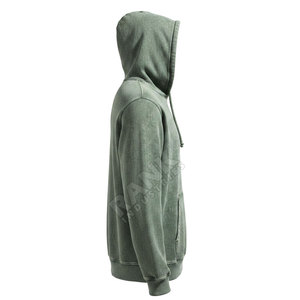 Servicio OEM, el mejor material disponible en diferentes colores básicos, sudaderas con capucha para hombre, mezcla de algodón, lavado ácido. - Product Image 4