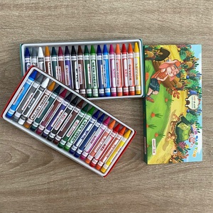 ชุดสีเทียนแบบกำหนดเองสำหรับเด็ก ราคาขายส่ง บรรจุกล่องขายปลีก 18 สี - Product Image 1