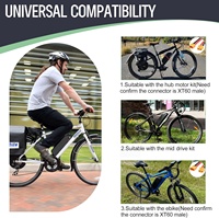Kit de conversion de vélo électrique Banfang avec moteur central 36V 48V 250W 350W 500W 750W 1000W, compatible avec roues 20" 26" 27.5" 700, batterie au lithium, US CA AU UK EU