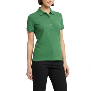 เสื้อโปโลผู้หญิงคุณภาพทนทาน ระบายอากาศได้ดี เป็นมิตรกับสิ่งแวดล้อม แห้งเร็ว เนื้อผ้านิตเนื้อนุ่ม สวมใส่สบายๆ - Product Image 6