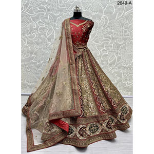 Nupcial Indio Desgaste Terciopelo Colecciones Para Novia Con Zarkhan Trabajo Por Fabzone - Product Image 6