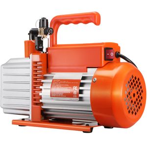 Pompa per vuoto rotativa a palette a 2 stadi da 1/2 HP, 5 CFM, 115V, per climatizzazione, con connettori maschio SAE da 1/4'', 3/8'' e 1/2'' per sistemi HVAC - Product Image 3